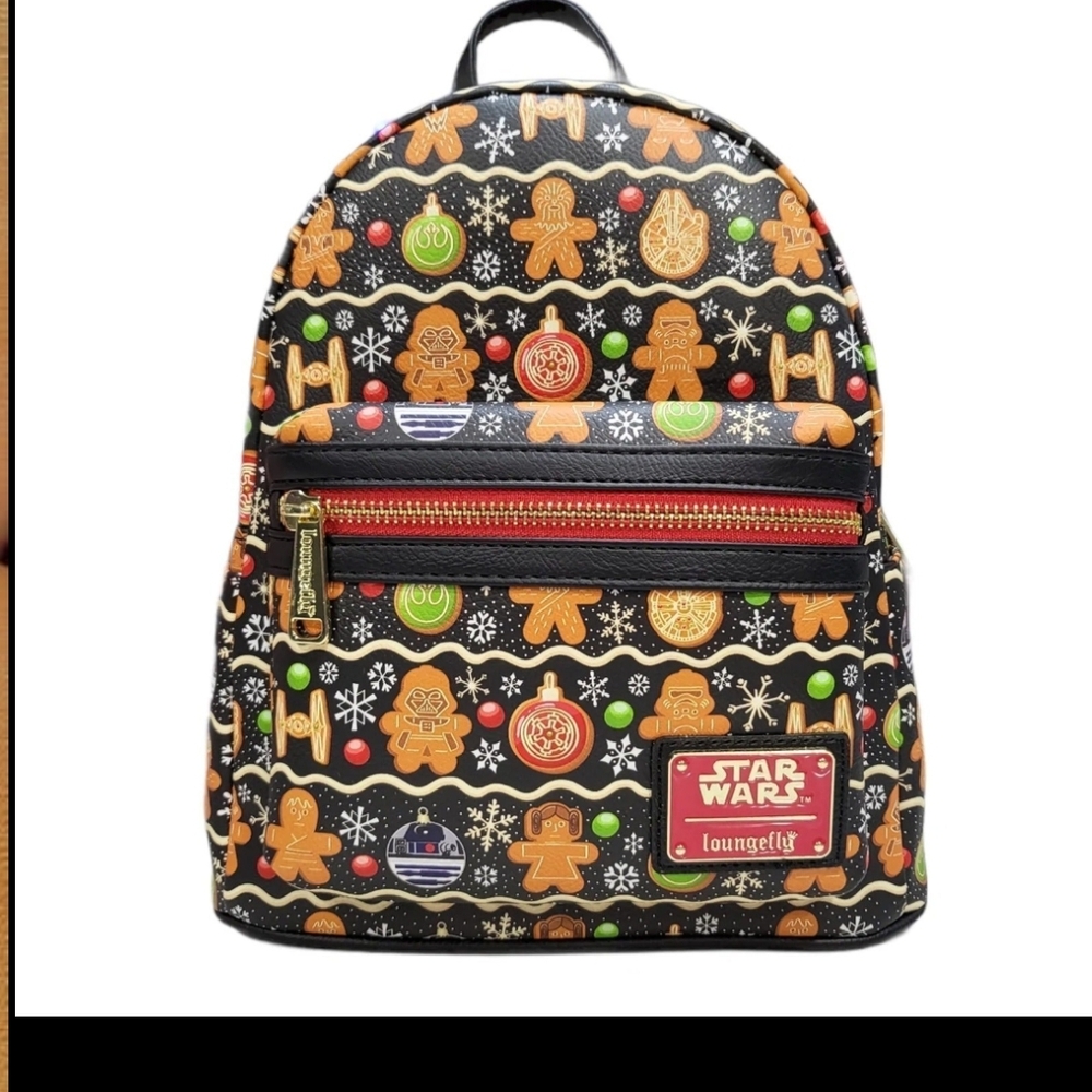 Loungefly Star Wars Gingerbread All Over Print Mini Backpack